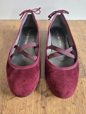 Stuart Weitzman velvet ballet flats
